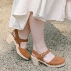 Lotta from Stockholm Highwood Clogs Tan 8.5/39